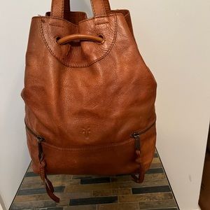 FRYE leather backpack purse